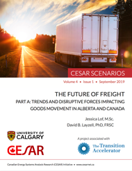Front cover of the new Future of Freight (Part A) report from CESAR